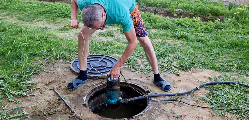 Outdoor Sewage Cleanup in Stilwell