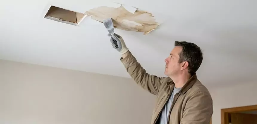 Dry Ceiling After Water Leak in Stilwell
