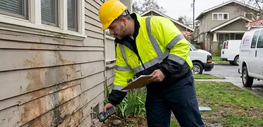 Water Damage Exterior Wall Stilwell